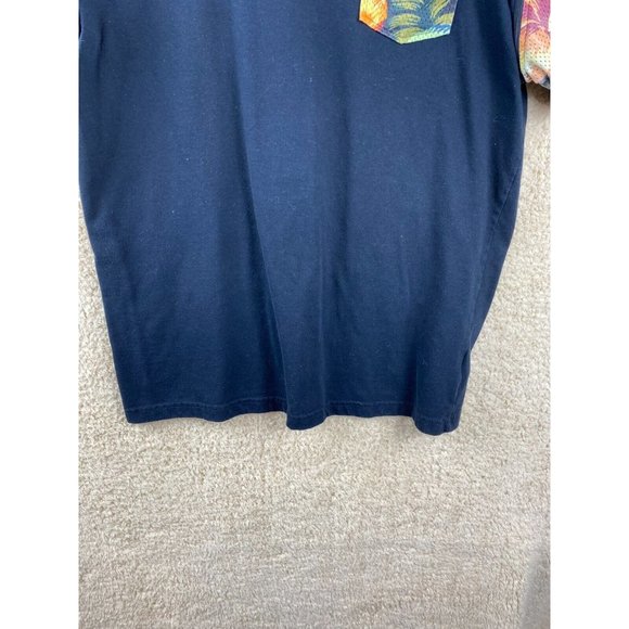 8th DSTRKT Men's Sz XL Black Tee With Floral Zip On Sleeves Ninety 3 On Back - Picture 5 of 13